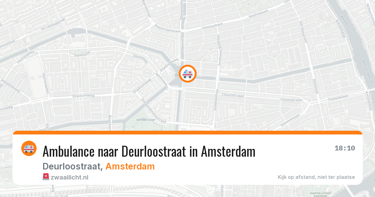 Ambulance naar Deurloostraat in Amsterdam — 16 mei 2026