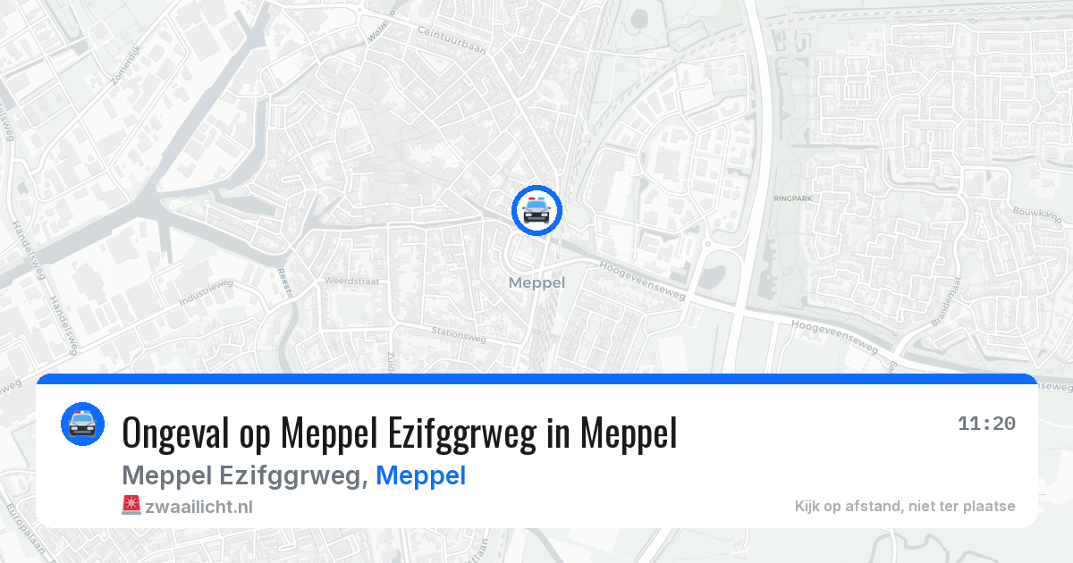 Ongeval op Meppel Ezifggrweg in Meppel — 26 jun 2026
