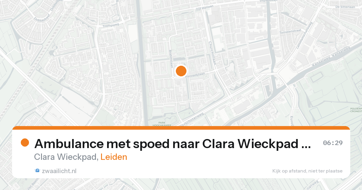 Ambulance met spoed naar Clara Wieckpad in Leiden — 31 jan 2026