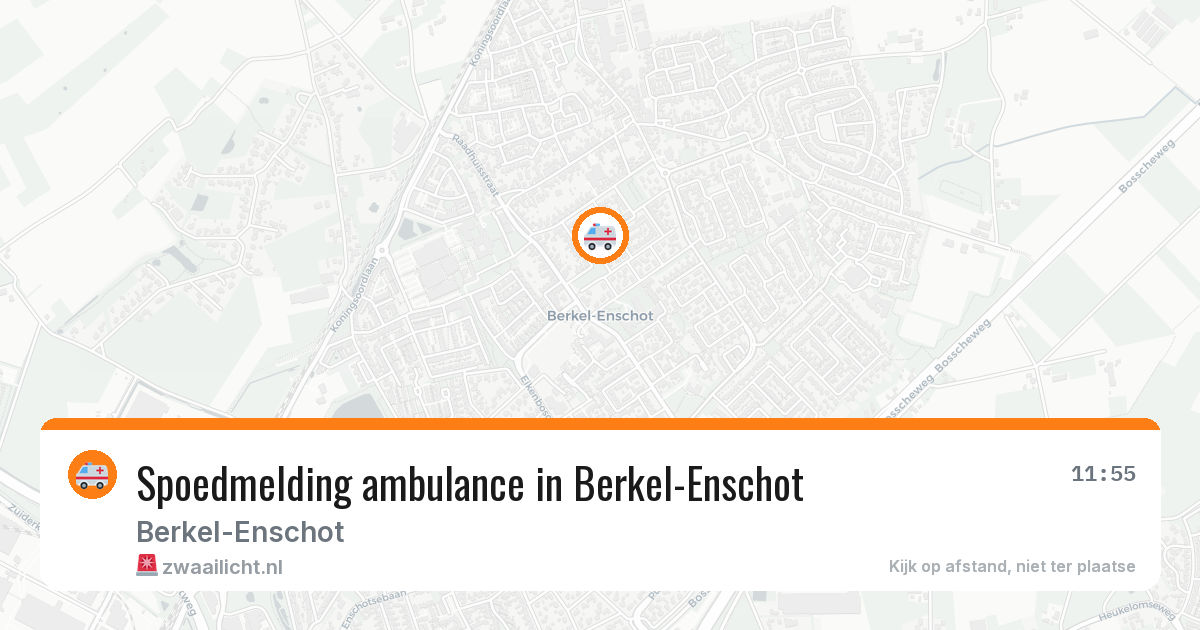 Spoedmelding ambulance in Berkel-Enschot — 24 mei 2026