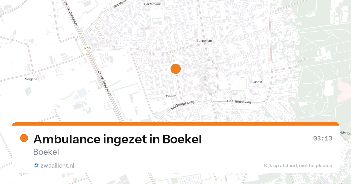 Ambulance ingezet in Boekel — 7 feb 2026
