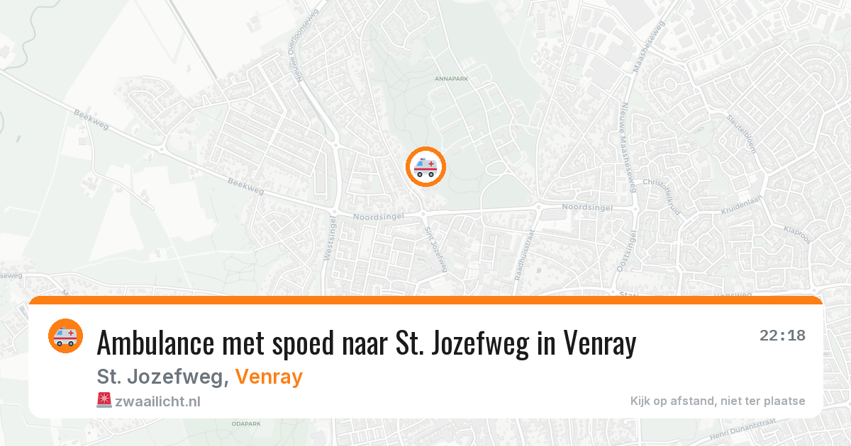 Ambulance met spoed naar St. Jozefweg in Venray — 2 jul 2026
