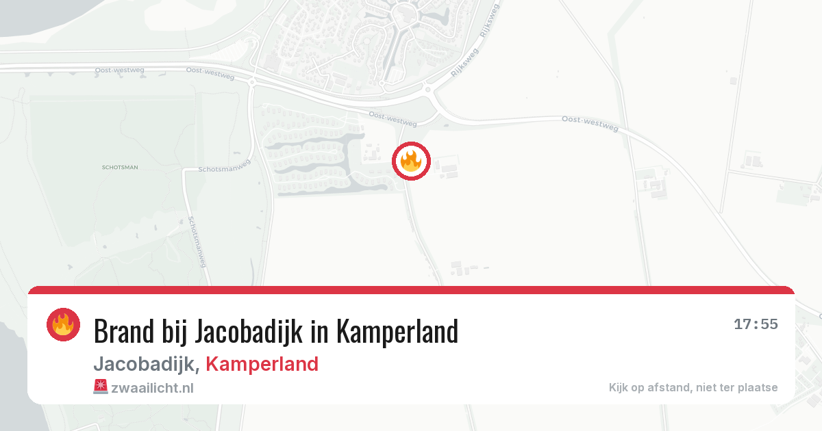 Brand bij Jacobadijk in Kamperland — 3 jul 2026
