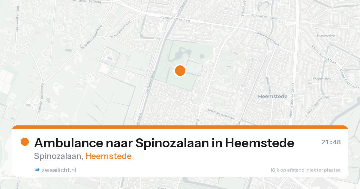 Ambulance naar Spinozalaan in Heemstede — 19 aug 2026