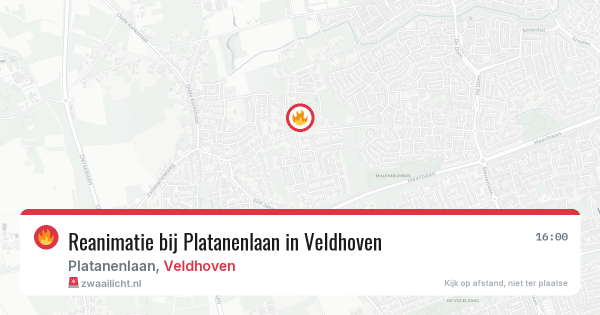 Reanimatie bij Platanenlaan in Veldhoven — 6 jul 2026