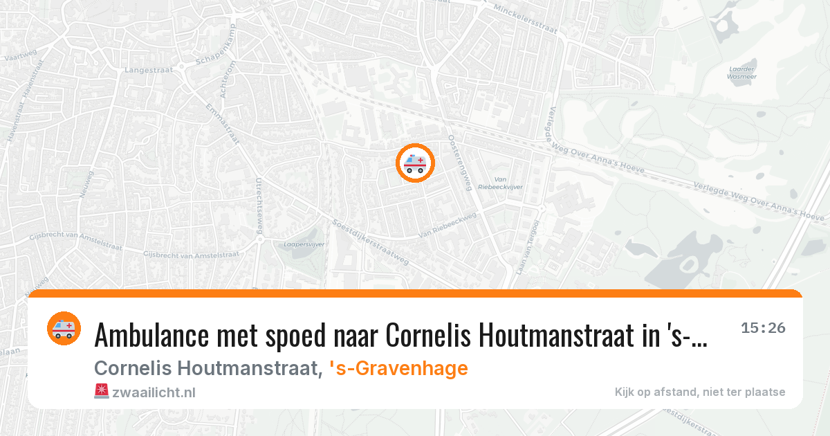 Ambulance met spoed naar Cornelis Houtmanstraat in 's-Gravenhage — 12 feb 2026