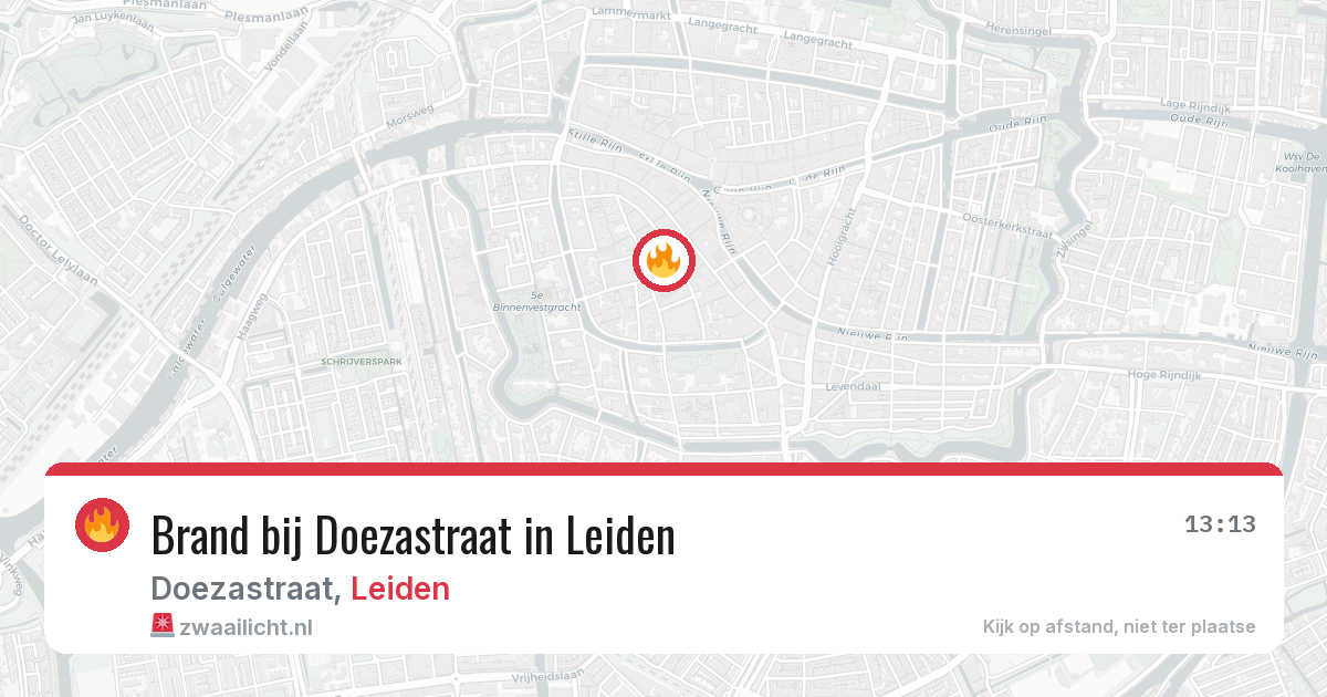 Brand bij Doezastraat in Leiden — 5 mei 2026
