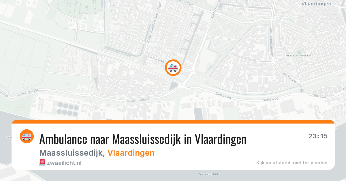 Ambulance naar Maassluissedijk in Vlaardingen — 21 apr 2026