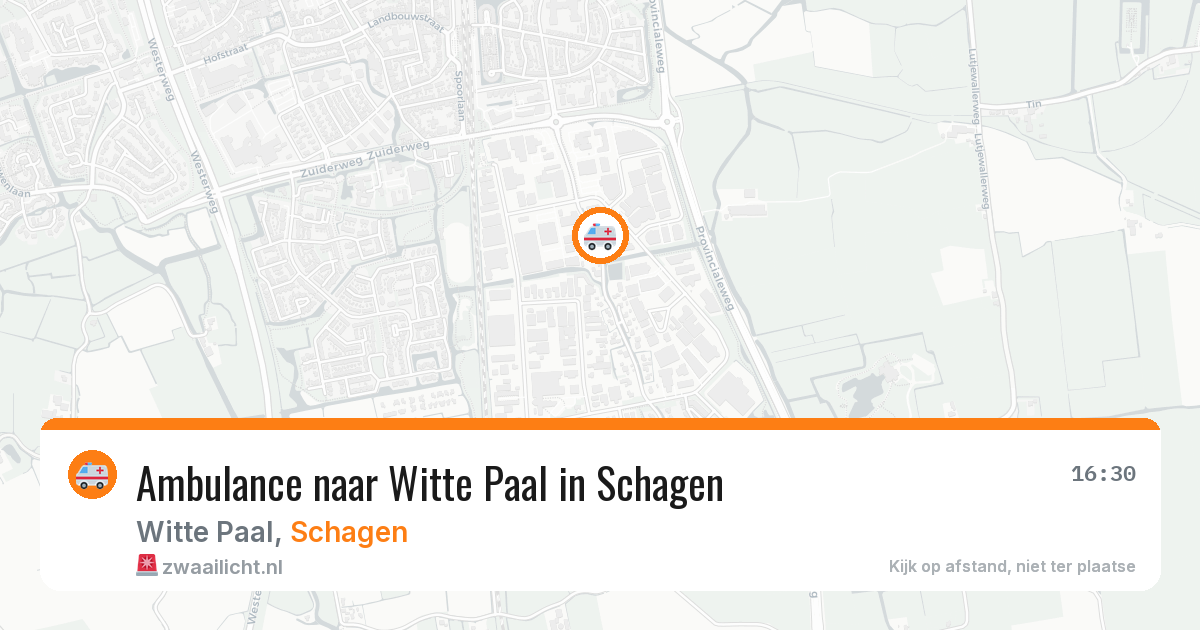 Ambulance naar Witte Paal in Schagen — 19 jan 2026