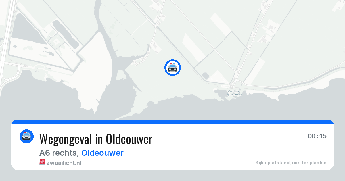 Wegongeval in Oldeouwer — 19 jun 2026