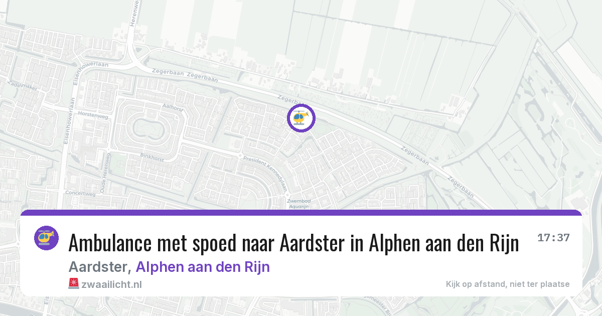 Ambulance met spoed naar Aardster in Alphen aan den Rijn — 13 jul 2026