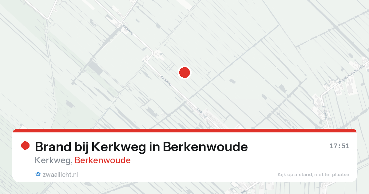 Brand bij Kerkweg in Berkenwoude — 18 aug 2026