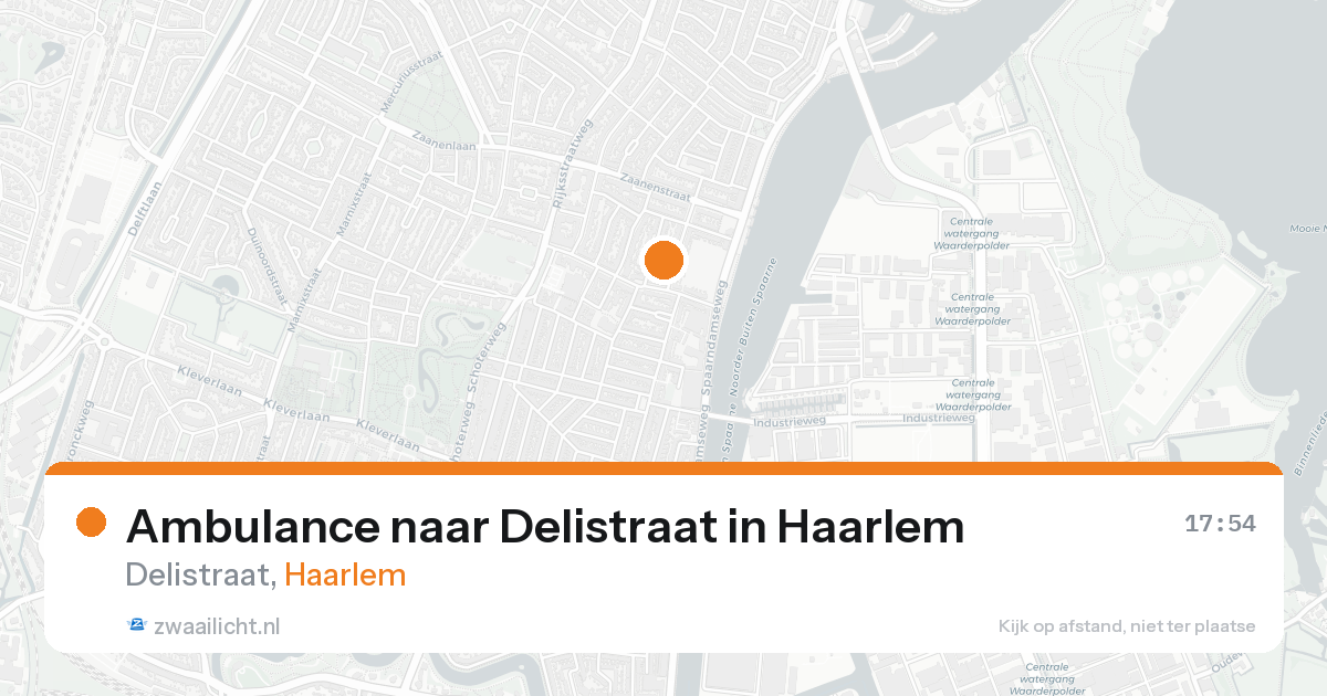Ambulance naar Delistraat in Haarlem — 19 aug 2026