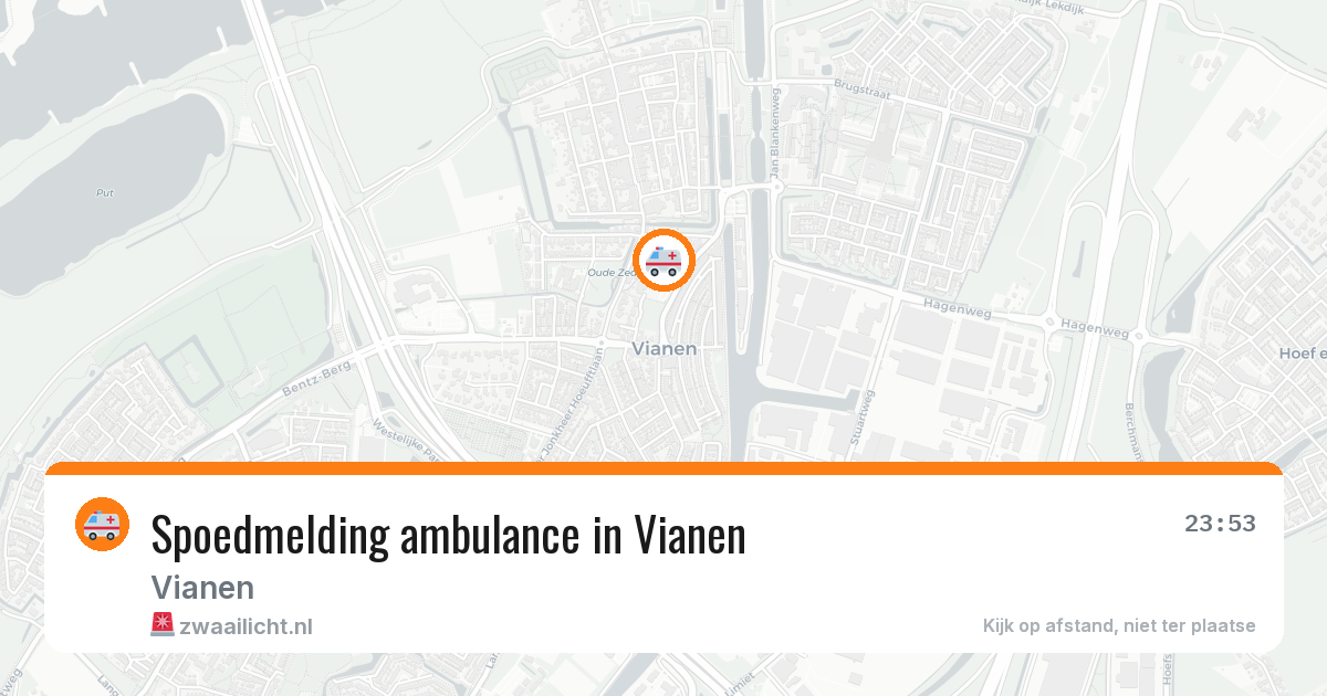 Spoedmelding ambulance in Vianen — 1 jun 2026
