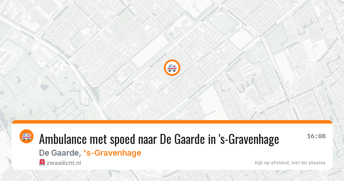 Ambulance met spoed naar De Gaarde in 's-Gravenhage — 8 apr 2026