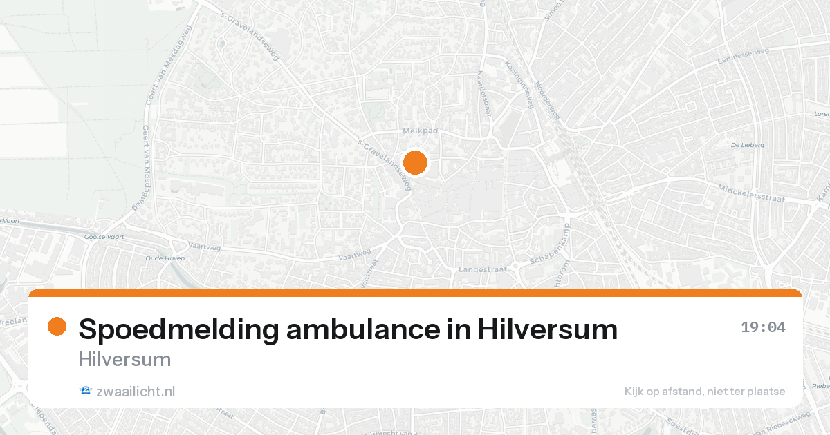 Spoedmelding ambulance in Hilversum — 30 jan 2026