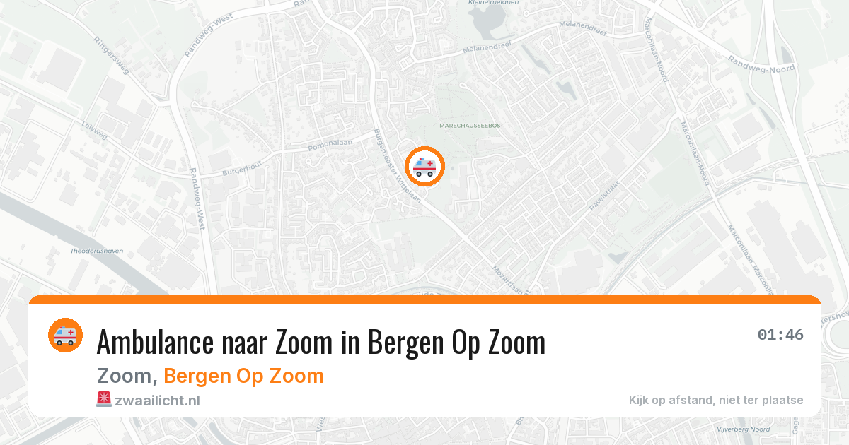 Ambulance naar Zoom in Bergen Op Zoom — 10 aug 2026