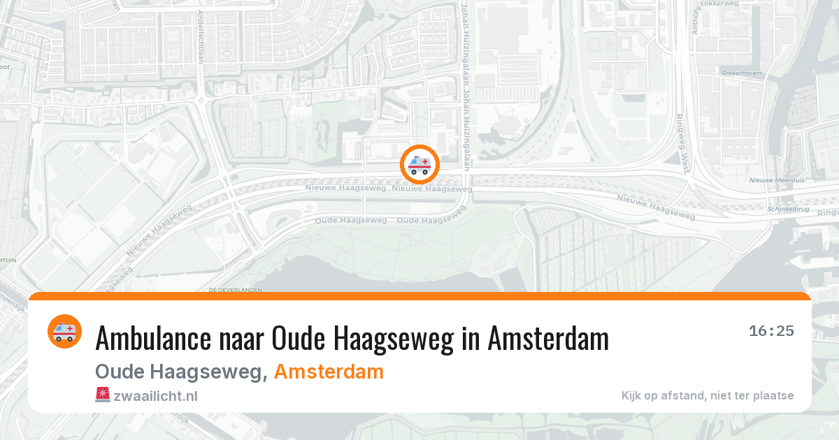 Ambulance naar Oude Haagseweg in Amsterdam — 18 mrt 2026