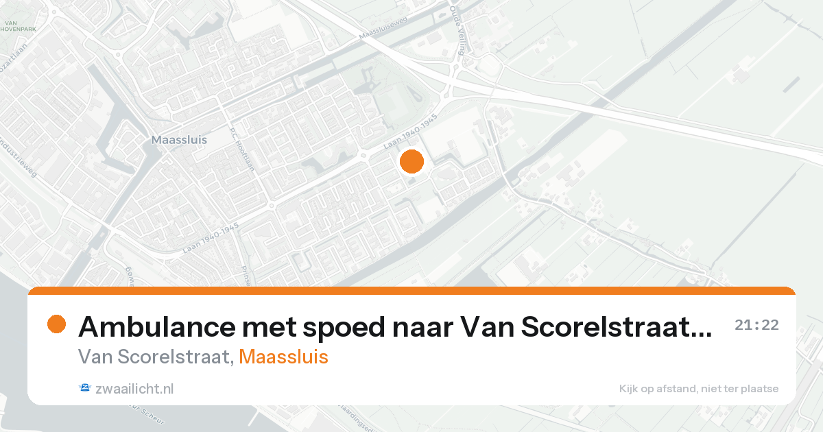Ambulance met spoed naar Van Scorelstraat in Maassluis — 7 feb 2026
