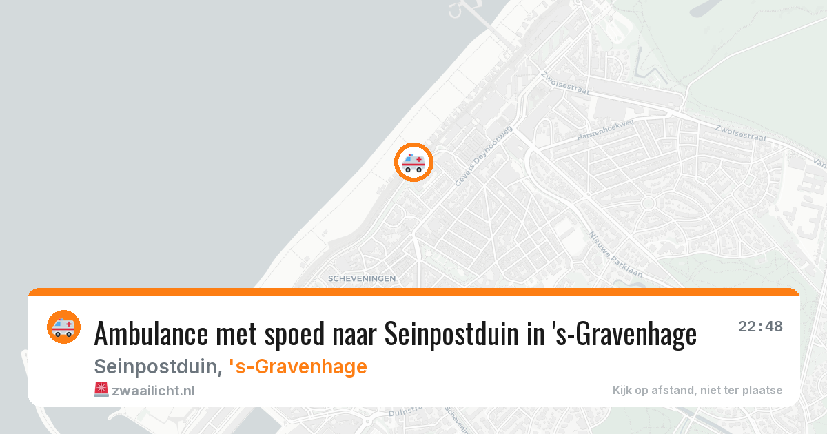 Ambulance met spoed naar Seinpostduin in 's-Gravenhage — 22 jul 2026