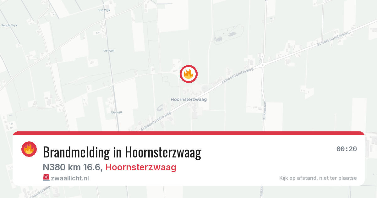 Brandmelding in Hoornsterzwaag — 5 jul 2026