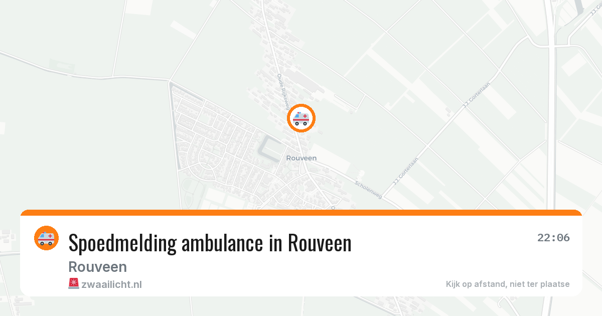 Spoedmelding ambulance in Rouveen — 12 jun 2026
