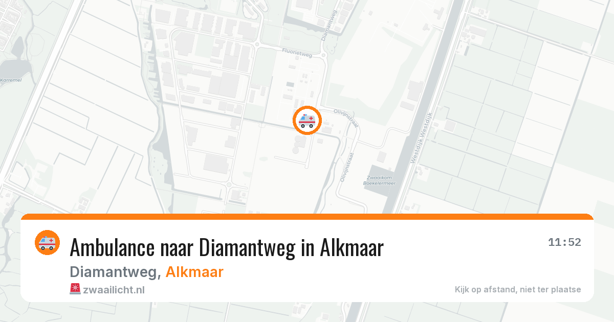 Ambulance naar Diamantweg in Alkmaar — 11 mei 2026