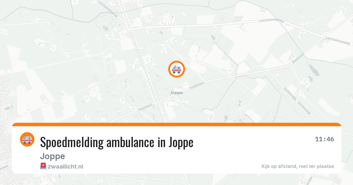 Spoedmelding ambulance in Joppe — 15 mrt 2026