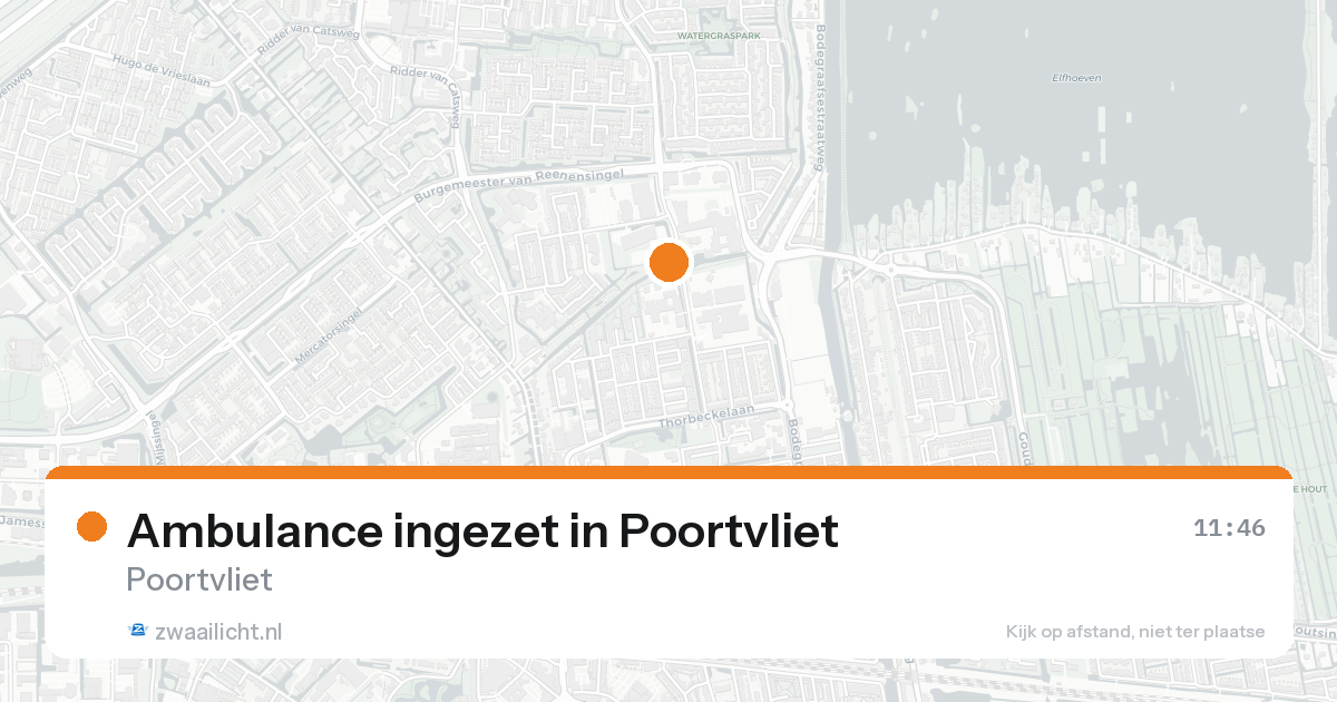 Ambulance ingezet in Poortvliet — 31 jan 2026