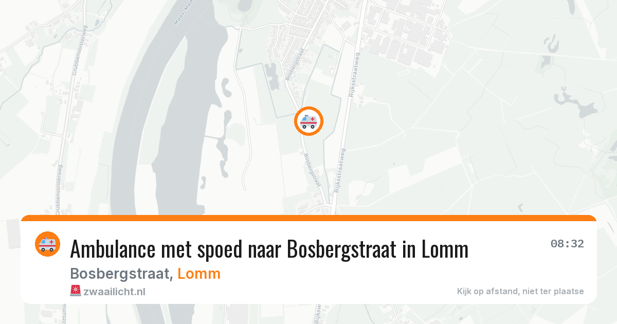 Ambulance met spoed naar Bosbergstraat in Lomm — 23 jun 2026