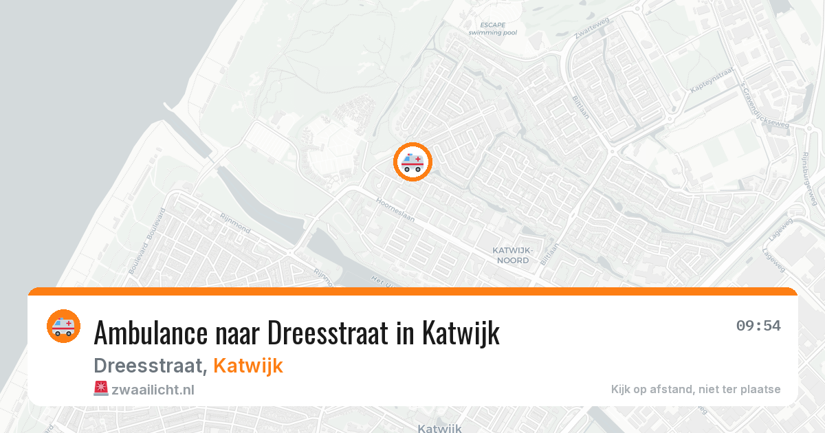 Ambulance naar Dreesstraat in Katwijk — 2 aug 2026