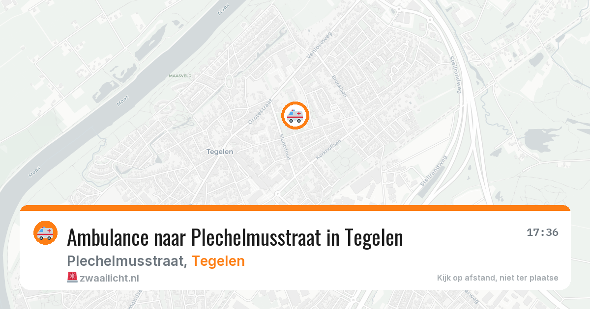 Ambulance naar Plechelmusstraat in Tegelen — 18 jun 2026