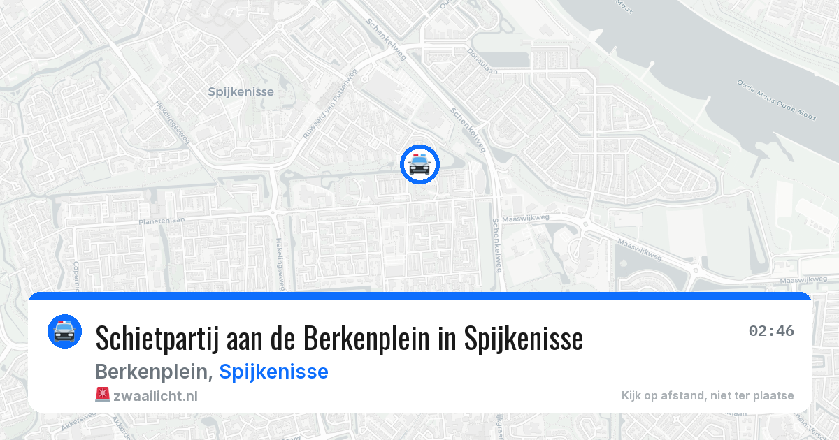 Schietpartij aan de Berkenplein in Spijkenisse — 29 jun 2026