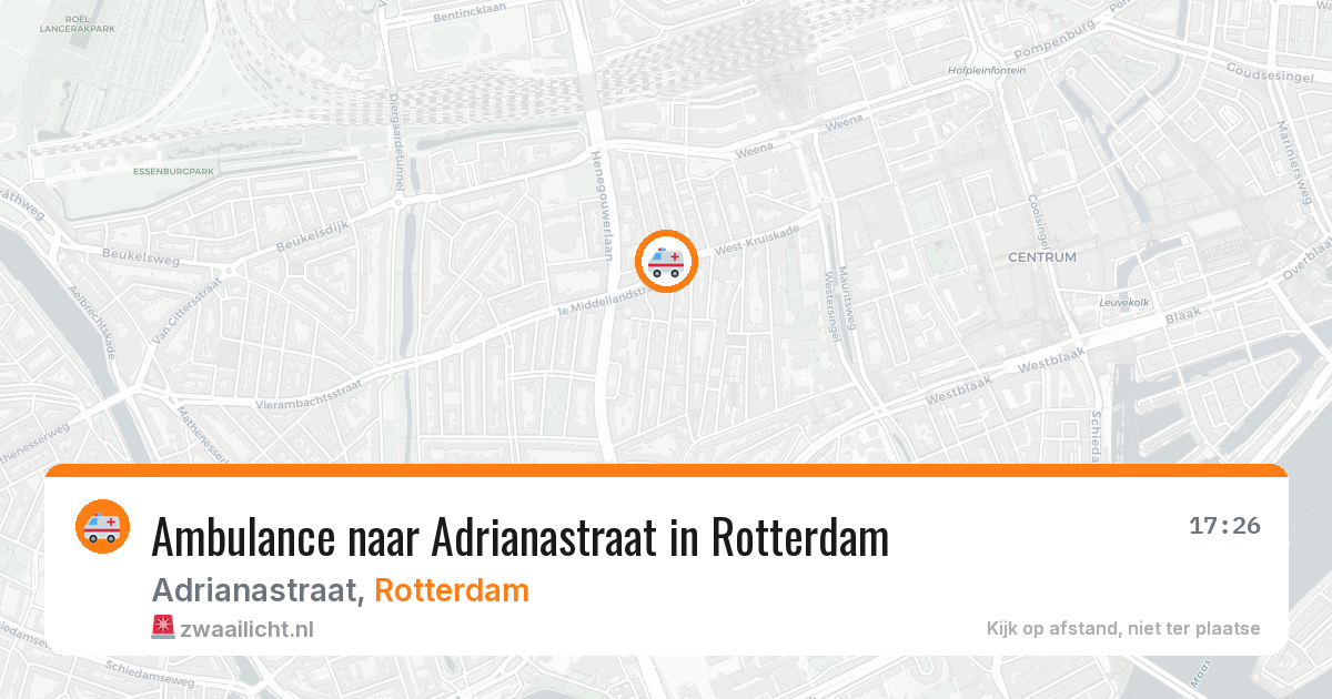 Ambulance naar Adrianastraat in Rotterdam — 4 jul 2026
