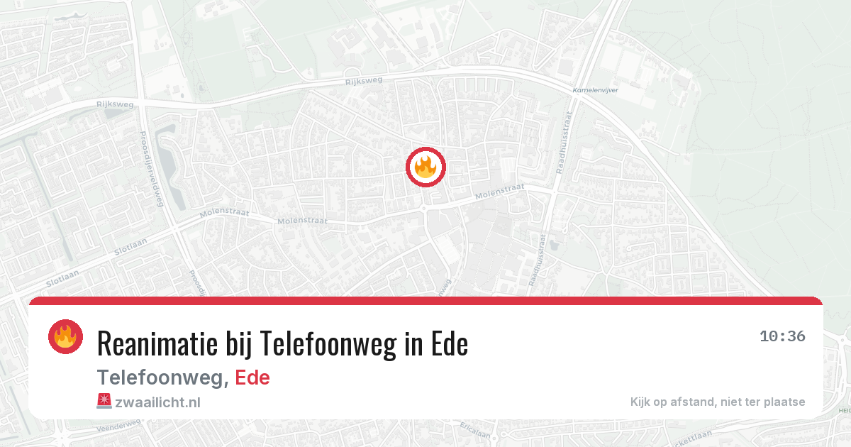 Reanimatie bij Telefoonweg in Ede — 29 mei 2026