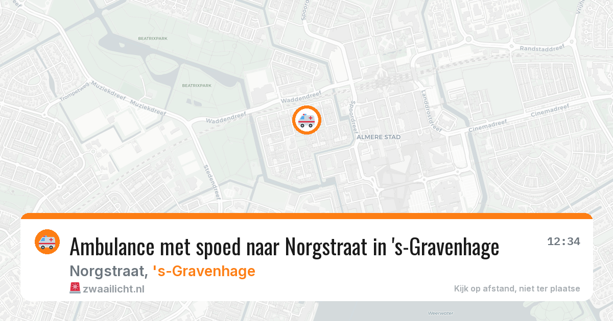Ambulance met spoed naar Norgstraat in 's-Gravenhage — 7 apr 2026