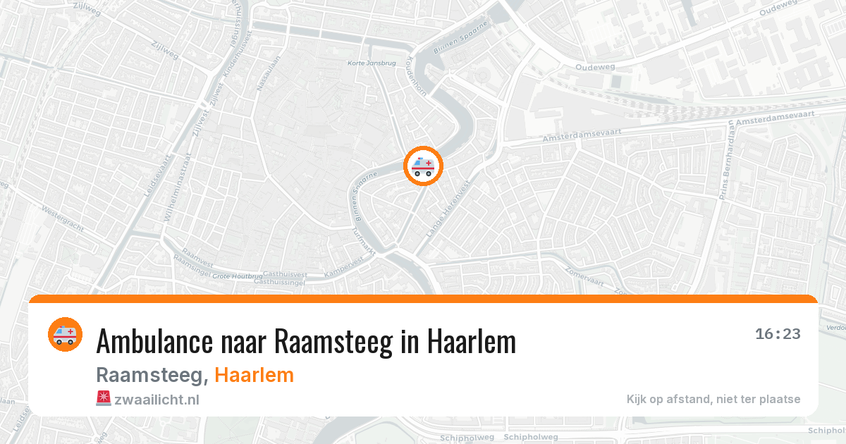 Ambulance naar Raamsteeg in Haarlem — 11 aug 2026