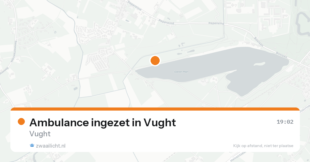 Ambulance ingezet in Vught — 15 aug 2026