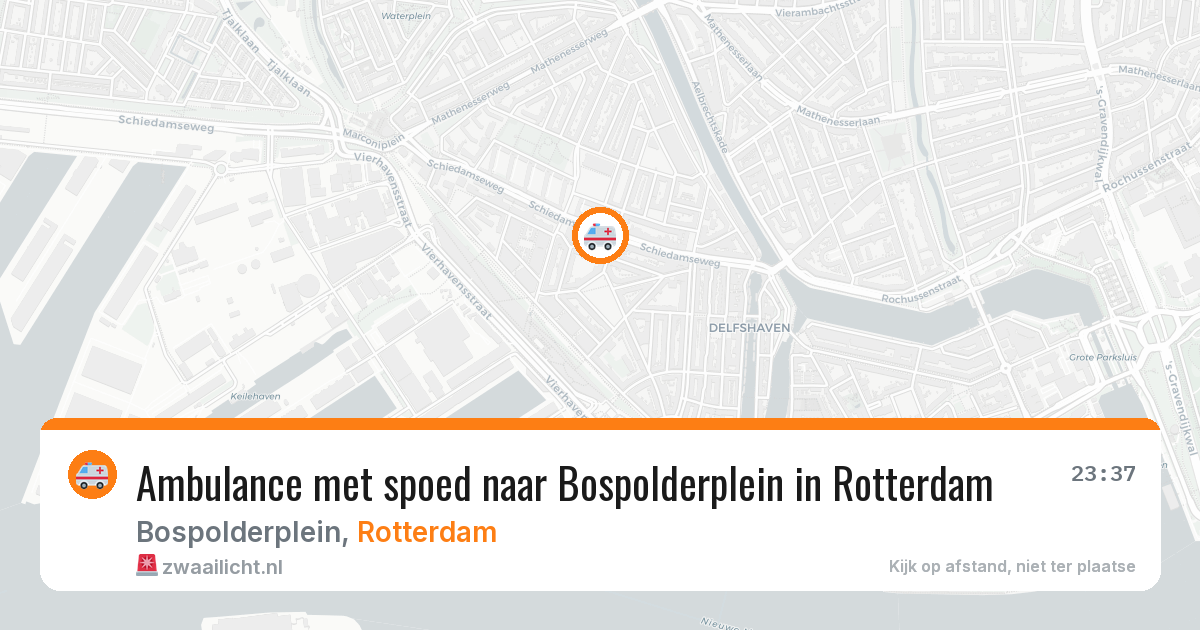 Ambulance met spoed naar Bospolderplein in Rotterdam — 27 mrt 2026
