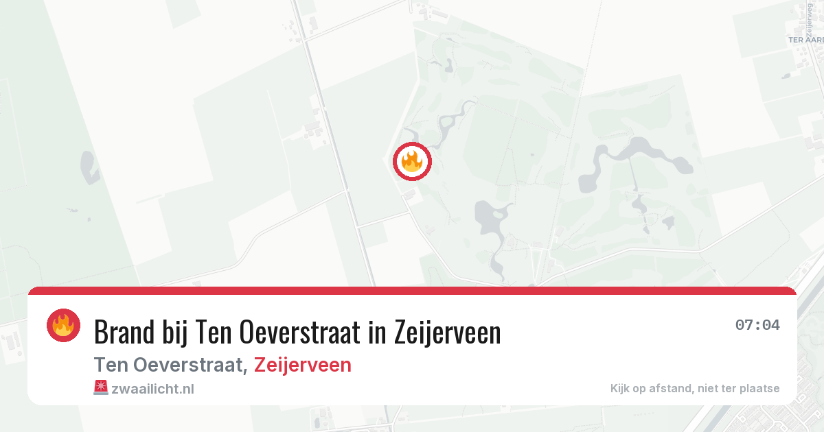 Brand bij Ten Oeverstraat in Zeijerveen — 16 jun 2026