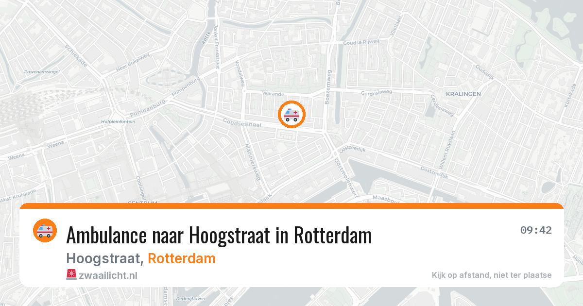 Ambulance naar Hoogstraat in Rotterdam — 23 jun 2026