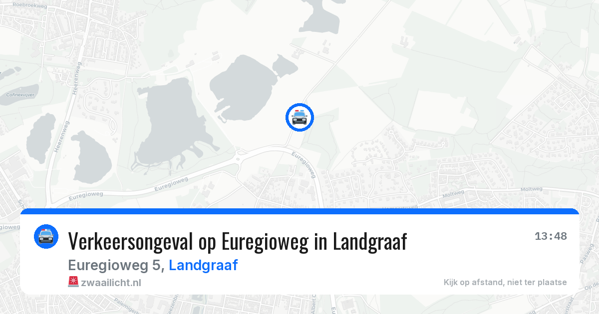 Verkeersongeval op Euregioweg in Landgraaf — 24 apr 2026