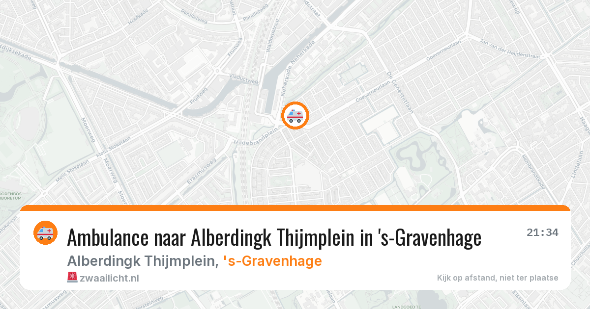 Ambulance naar Alberdingk Thijmplein in 's-Gravenhage — 2 apr 2026