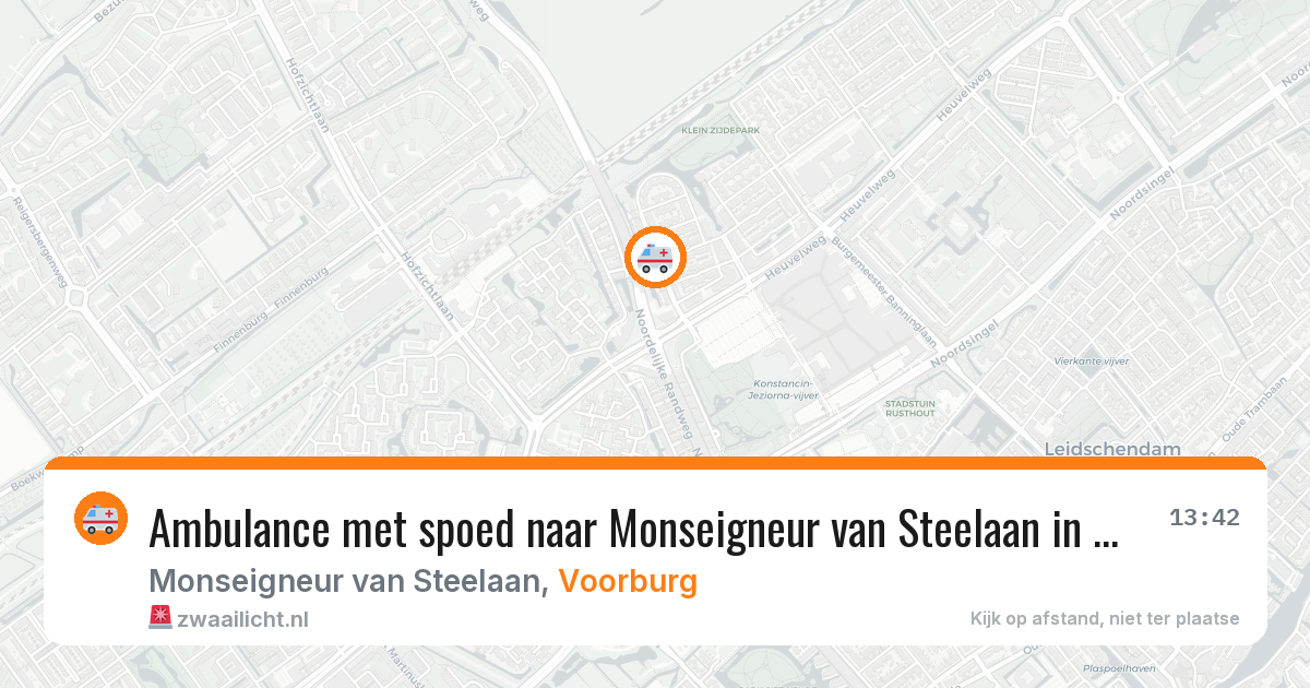 Ambulance met spoed naar Monseigneur van Steelaan in Voorburg — 22 mei 2026