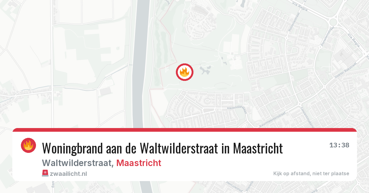 Woningbrand aan de Waltwilderstraat in Maastricht — 21 mei 2026