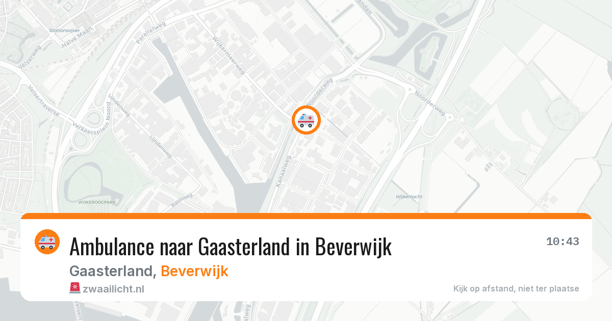 Ambulance naar Gaasterland in Beverwijk — 5 mei 2026