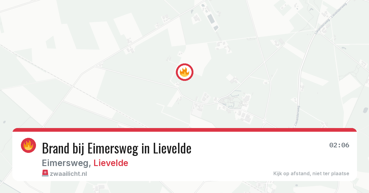 Brand bij Eimersweg in Lievelde — 23 mrt 2026