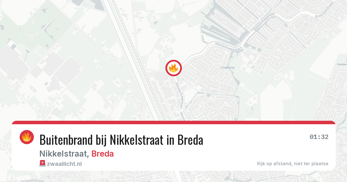 Buitenbrand bij Nikkelstraat in Breda — 31 jul 2026