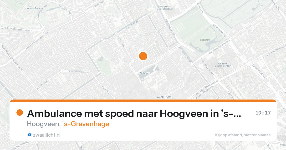 Ambulance met spoed naar Hoogveen in 's-Gravenhage — 31 jan 2026