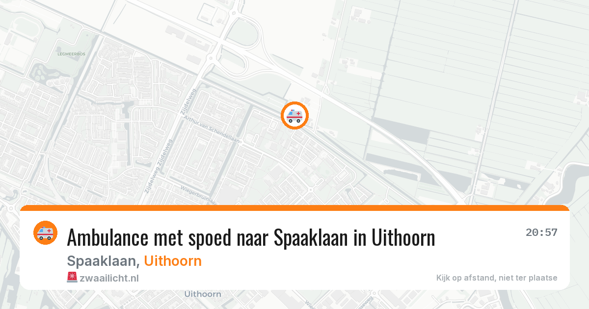 Ambulance met spoed naar Spaaklaan in Uithoorn — 4 jun 2026